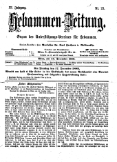 Hebammen-Zeitung 18891215 Seite: 1