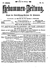 Hebammen-Zeitung 18891230 Seite: 1