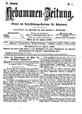 Hebammen-Zeitung 18900115 Seite: 1