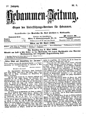 Hebammen-Zeitung 18900430 Seite: 1