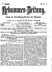 Hebammen-Zeitung 18900715 Seite: 1