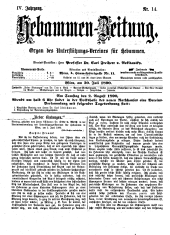 Hebammen-Zeitung 18900730 Seite: 1