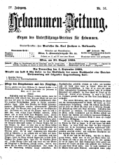 Hebammen-Zeitung 18900830 Seite: 1