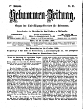 Hebammen-Zeitung 18901015 Seite: 1