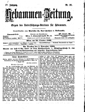 Hebammen-Zeitung 18901030 Seite: 1