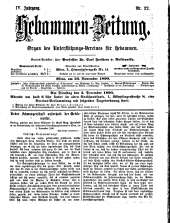 Hebammen-Zeitung 18901130 Seite: 1