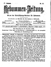 Hebammen-Zeitung 18901215 Seite: 1