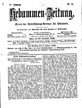 Hebammen-Zeitung 18901230 Seite: 1
