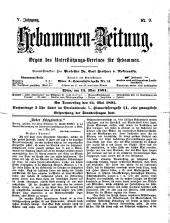 Hebammen-Zeitung 18910515 Seite: 1