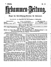Hebammen-Zeitung 18910530 Seite: 1
