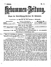 Hebammen-Zeitung 18910615 Seite: 1