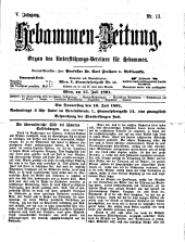 Hebammen-Zeitung 18910715 Seite: 1