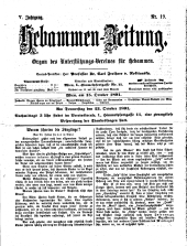Hebammen-Zeitung 18911015 Seite: 1