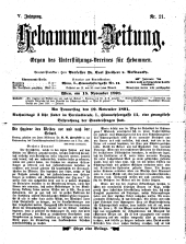 Hebammen-Zeitung 18911115 Seite: 1