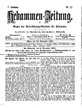 Hebammen-Zeitung 18911130 Seite: 1