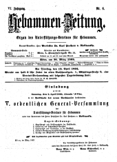 Hebammen-Zeitung 18920330 Seite: 1