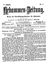 Hebammen-Zeitung 18920615 Seite: 1