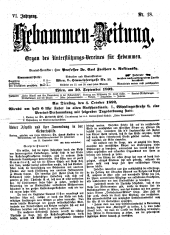 Hebammen-Zeitung 18920930 Seite: 1