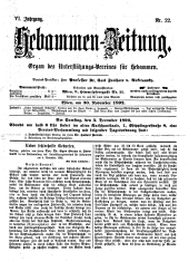 Hebammen-Zeitung 18921130 Seite: 1