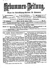 Hebammen-Zeitung 18930130 Seite: 1