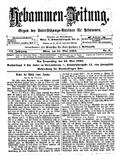 Hebammen-Zeitung 18930515 Seite: 1