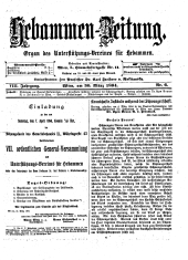 Hebammen-Zeitung 18940330 Seite: 1