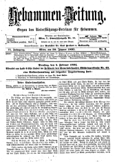 Hebammen-Zeitung 18950130 Seite: 1