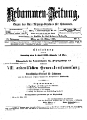 Hebammen-Zeitung 18950315 Seite: 1