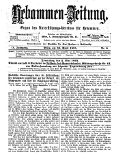 Hebammen-Zeitung 18950430 Seite: 1