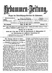 Hebammen-Zeitung 18950530 Seite: 1