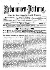 Hebammen-Zeitung 18950702 Seite: 1
