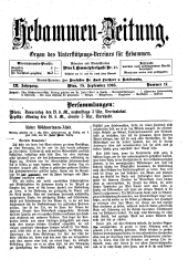 Hebammen-Zeitung 18950915 Seite: 1