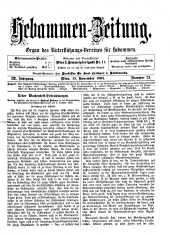 Hebammen-Zeitung 18951115 Seite: 1