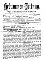 Hebammen-Zeitung 18951130 Seite: 1