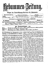 Hebammen-Zeitung 18960229 Seite: 1