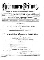 Hebammen-Zeitung 18960330 Seite: 1
