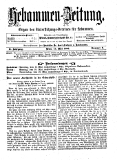 Hebammen-Zeitung 18960515 Seite: 1