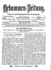 Hebammen-Zeitung 18960630 Seite: 1