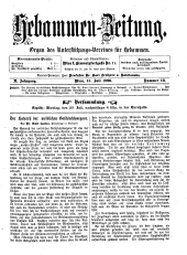 Hebammen-Zeitung 18960715 Seite: 1
