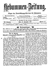 Hebammen-Zeitung 18971115 Seite: 1