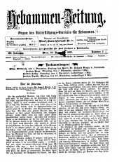 Hebammen-Zeitung 18971130 Seite: 1