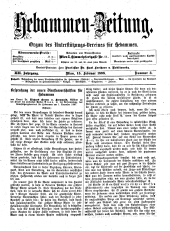 Hebammen-Zeitung 18980215 Seite: 1