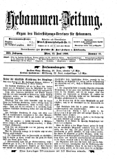 Hebammen-Zeitung 18980615 Seite: 1
