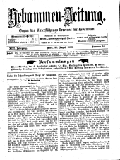 Hebammen-Zeitung 18990830 Seite: 1