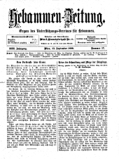 Hebammen-Zeitung 18990915 Seite: 1