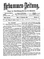 Hebammen-Zeitung 18991115 Seite: 1