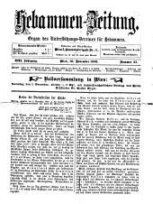 Hebammen-Zeitung 18991130 Seite: 1