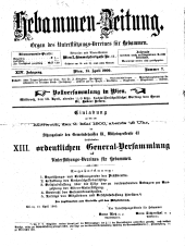 Hebammen-Zeitung 19000415 Seite: 1