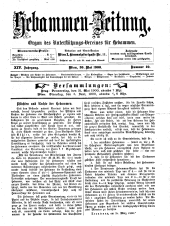 Hebammen-Zeitung 19000530 Seite: 1