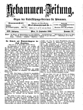 Hebammen-Zeitung 19000915 Seite: 1